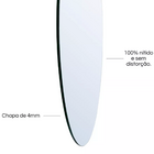 Espelho 51cm Led Vertical Decorativo Para Salão De Beleza