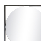 Espelho 53x53cm Industrial Fit Preto