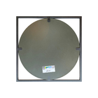Espelho 53x53cm Industrial Fit Preto