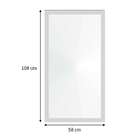 Espelho 58x108 Moldura 4cm Reta Branca