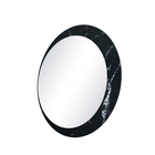 Espelho 60cm Luna Mármore Preto