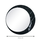 Espelho 60cm Luna Mármore Preto