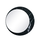 Espelho 60cm Luna Mármore Preto