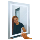 Espelho 60X100 VERTICAL Iluminação Led 3 tons frio neutro e q