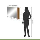 Espelho 60x90cm Decorativo Aldo Amêndoa Clean