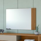 Espelho 60x90cm Decorativo Aldo Amêndoa Clean
