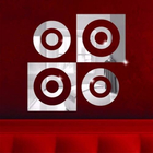 Espelho 66 X 66 Quadrados E Círculos Criativo