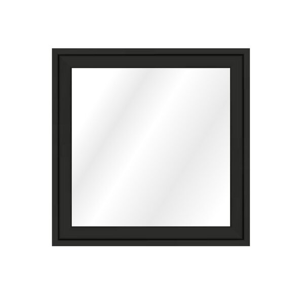 Espelho 70cm X 70cm Elegant Tropical Artes Preto