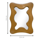 Espelho 70x52cm Antique Curva Freijó