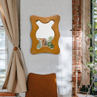 Espelho 70x52cm Antique Curva Freijó