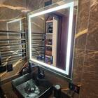 Espelho 90 X 90 Cm Led 3 Cores 6500 4000 e 3000 Banheiro 90cm