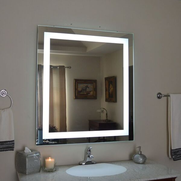 Espelho 90 X 90 Cm Led 3 Cores 6500 4000 e 3000 Banheiro 90cm
