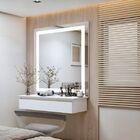 Espelho 90 X 90 Cm Led 3 Cores 6500 4000 e 3000 Banheiro 90cm