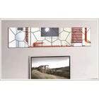 Espelho  2,02 X 49 De Acrílico Geométrico