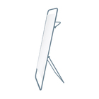 Espelho Aço 150x40cm Toalheiro Azul