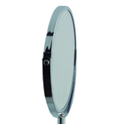 Espelho Aço Inox Redondo Dupla Face de Aumento Mor