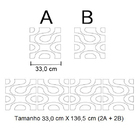 Espelho Acrílico De Parede Design Moderno 33 X 137 Cm