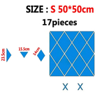 Espelho Acrilico Decorativo Em Forma De Diamante 17 Peças