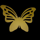 Espelho Adesivo Decorativo Borboleta 21 E 11 Cm Kit 14 Peças
