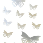 Espelho Adesivo Decorativo Borboleta 21 E 11 Cm Kit 14 Peças