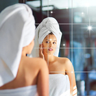 Espelho Adesivo Decorativo Flexível 15 X 15 Cm Kit 10 Peças