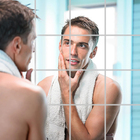 Espelho Adesivo Decorativo Flexível 15 X 15 Cm Kit 10 Peças