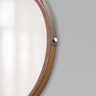 Espelho Adnet 60cm Marrom Com Alça Marrom