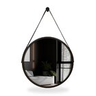 Espelho Adnet Alumínio 65cm Com Alça E Suporte Para Banheiro