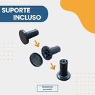 Espelho Adnet Redondo 50cm Com Alça E Suporte Para Sala Hall