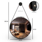 Espelho Adnet Redondo 60cm Preto