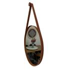 Espelho Adnet Redondo Decorativo Com Alça 40cm Completo Caram