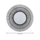 Espelho Bamboo 55cm Preto Inspire