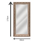 Espelho Bisote 60x150cm Bs02 Bw Quadros Prata Envelhecido