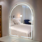 Espelho Brillare Oval Penteadeira 3 Tons De Led  Jateado E Bo