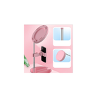 Espelho C/led Mesa Maquiagem Suporte Celular Live Tiktok Retr