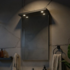 Espelho Com Led 60cm Mdf Grafite - On Móveis