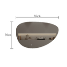 Espelho para Banheiro com LED Orgânico de Sobrepor 80x50cm Gavix