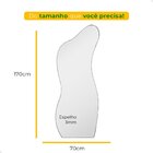 Espelho Com Led Quente Curves 170x70cm Decorativo De Parede P