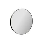 Espelho com LED Redondo Bivolt com Moldura de Couro Preto 60cm VB918 VB Cristais