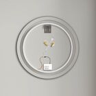 Espelho com Led Redondo Bivolt Cinza Touch 60x60cm Gavix