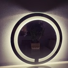 Espelho Com Led Redondo Jateado 60cm