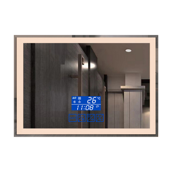 Espelho com LED Touchscreen Retangular Bivolt 60x80cm 24W 3000K ELT-201 Nitrolux