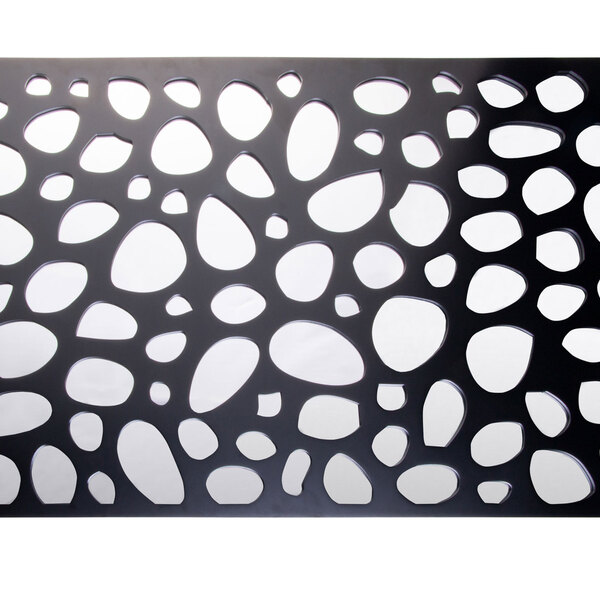 Espelho Com Moldura Em Madeira Bubbles Preto 120x60cm