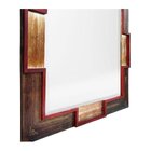 Espelho Com Moldura Rústica E Detalhes 62cm X 82cm Decore Pon