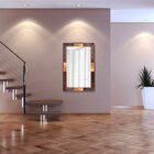 Espelho Com Moldura Rústica E Detalhes 82cm X 102cm Decore Po