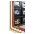 Espelho Com Moldura Rústica e Folheação 87cm X 117cm Decore P