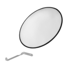 Espelho Convexo Panorâmico Com Acabamento Em Borracha - 50 Cm