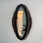 Espelho Corpo Inteiro Decorativo Ferrara 78x131 Preto