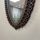 Espelho Corpo Inteiro Decorativo Maleo 59x129 Marrom