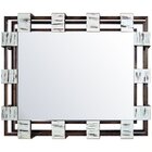 Espelho Cristal Com Moldura Gradeada Rústica 88cm X 108cm Dec